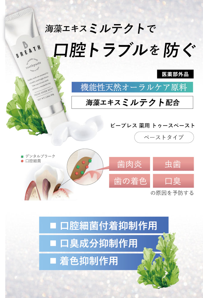 B BRETH(ビーブレス) トゥースペースト+トゥースパウダーセット